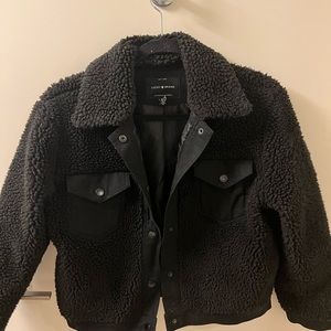 Lucky Brand Shearling Trucker Teddy Jacket Size XS